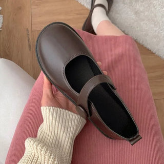 0422 Velcro Button Mary Jane Loafers (3 colors)
