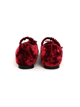 [Moromoro2] Velvet Bow Ballet Flats