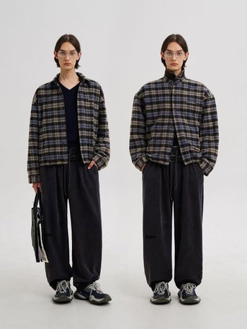[MASONPRINCE] Plaid Brushed Cotton Jacket