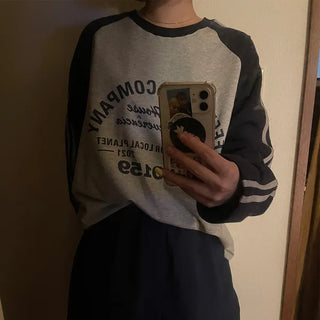 Raglan bicolor long-sleeve T-shirt