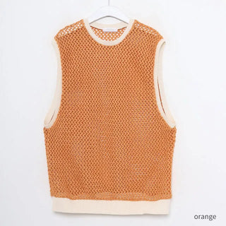 minette fishnet vest