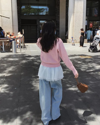 [U-neck/V-neck] 2 types of standard basic knitwear