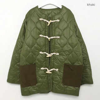 Quilted duffel down coat