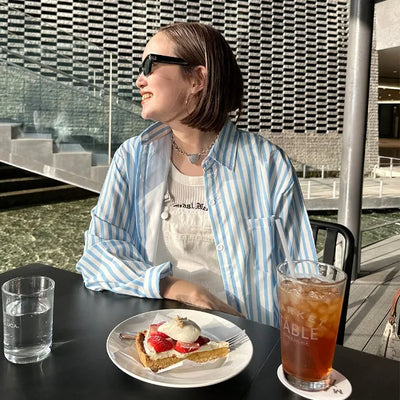 Bold striped shirt