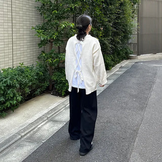 Lovely back ribbon knit