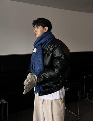 Louis leather padded jacket