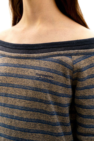 [Moromoro2] Tencel Linen Striped  Sweatshirt/Pants