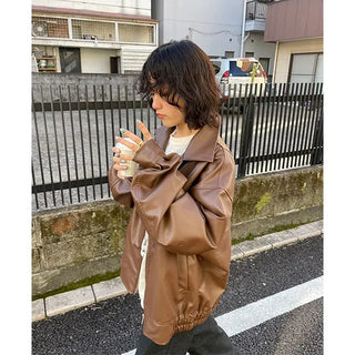 Faux leather jacket