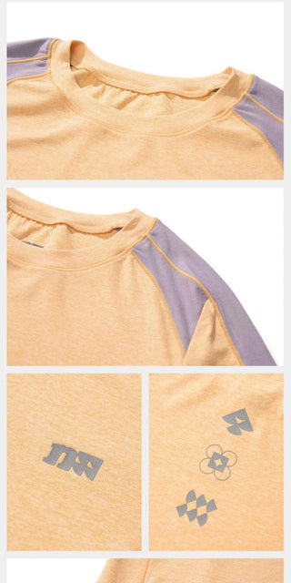 [Monterest] Quick-Dry Color Block Long Sleeve Tee