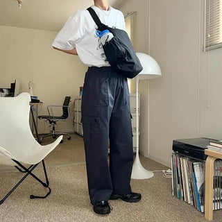 Pocket String Shoulder Bag