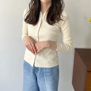 Ribbed cardigan