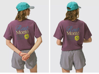 [Monterest] Tennis Print Cotton T-Shirt