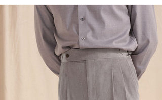 [CULTUM] Neapolitan Cotton Corduroy Double Pleat Trousers