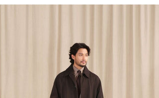 [CULTUM] Washed Cotton Balmacaan Coat