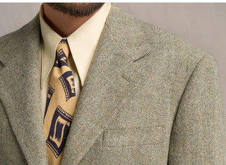 [CULTUM] Heavyweight Wool Herringbone Blazer
