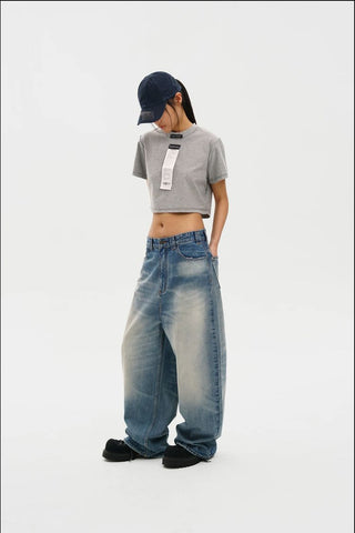 [MASONPRINCE] Receipt Tag Raw Edge Short Sleeve T-Shirt