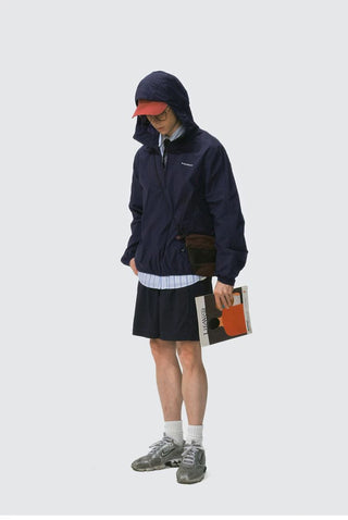 [Monterest] Packable Hooded Half-Zip Anorak