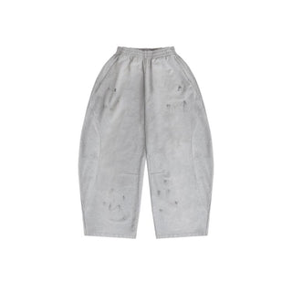 [MASONPRINCE] Paint Print Curved Wide Sweatpants