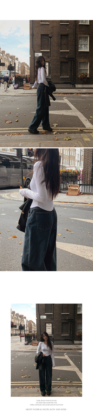 Daily Wide Denim Pants