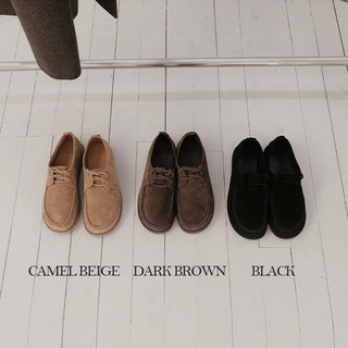 #LENTO. Mocca suede Shoes-3color