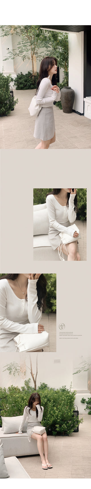 Auto Gray Mini Skirt (Set-up) - 4 sizes