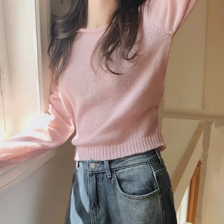 Boat neck soft knit