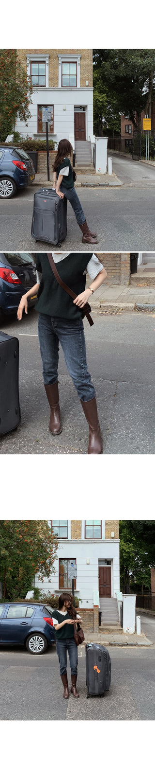 (basic/long) Land Dark Denim Pants