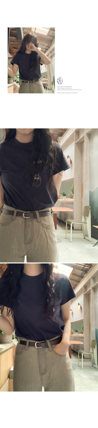 Women's plain cotton t-shirts, 7 colors