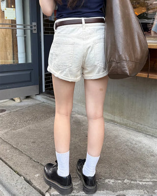Belted shorts
