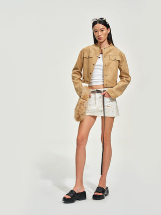 Amber Brown Safari Jacket