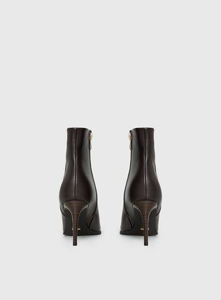 Billini Yordan Pointed Toe Ankle Boots Dark Cacao