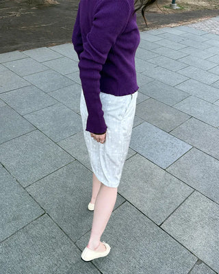 Polka dot midi skirt