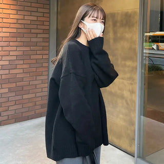 Button-up oversized knit