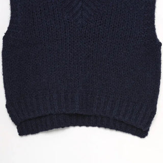 Asymmetrical Oversized Knit Vest