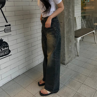 [Unisex] Washed Wide Pants
