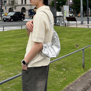 Shirring Half Circle Bag