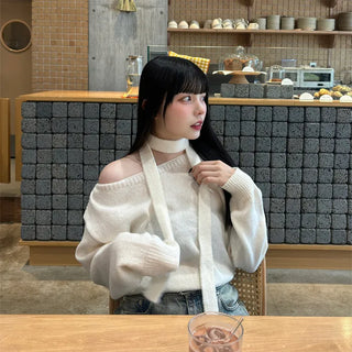 Knit scarf set