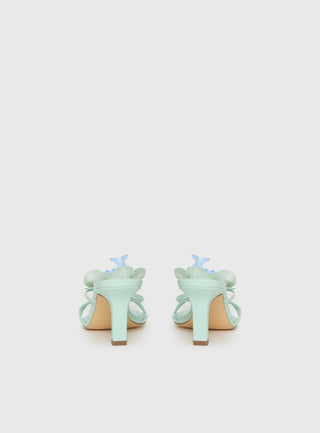 Azira Flower Detail Heels Blue