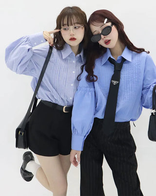 [15th Re-release] (ORIGINAL) Pintuck Shirring Shirt