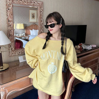 Daily off-shoulder sweatshirt