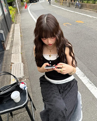 Layered Button Sleeveless