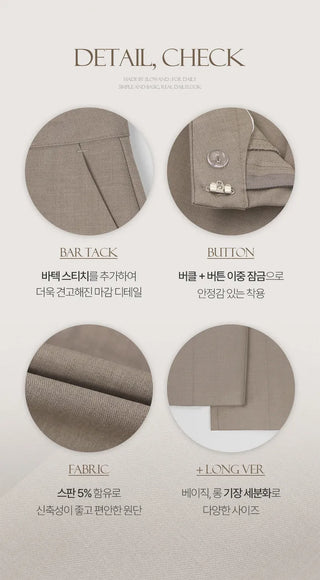 (basic/long) Straight slacks - 4 sizes