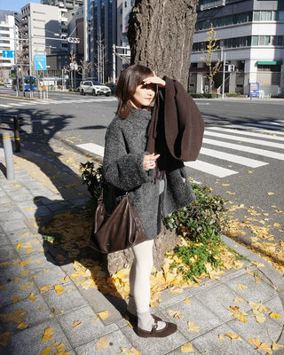 Half-neck boa jacket