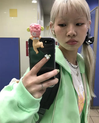 Color Point Zip Hoodie