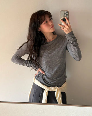 Tencel Long Sleeve T-Shirt