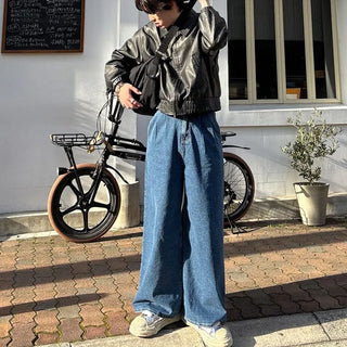 (Unisex) Wide Denim Pants