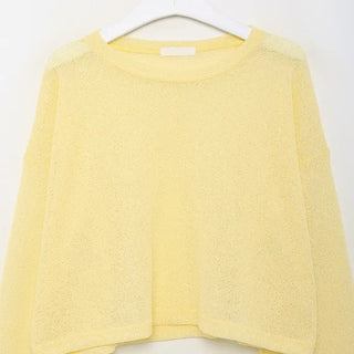 See-through round knit