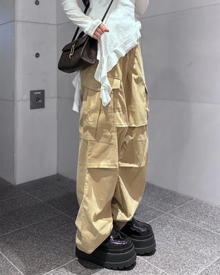 Waist String Cargo Pants