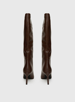 Billini Harlen Knee High Boots Brunette