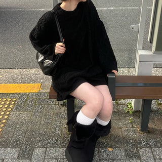 Long sheepskin boots